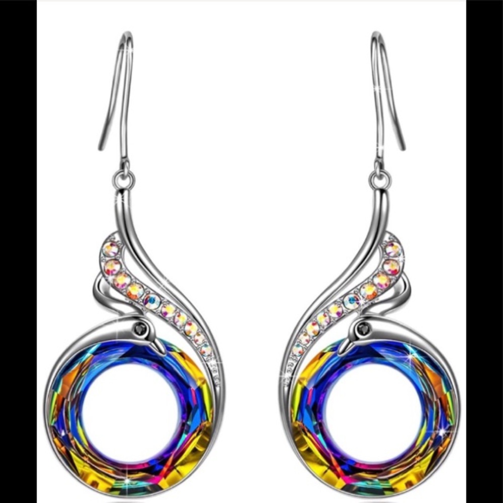 Nirvana of Phoenix Swarovski Crystal Earrings 1Pr